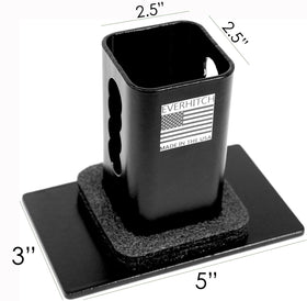 eVerHITCH hitch cover installed in receiver demonstrating secure fit and protected opening