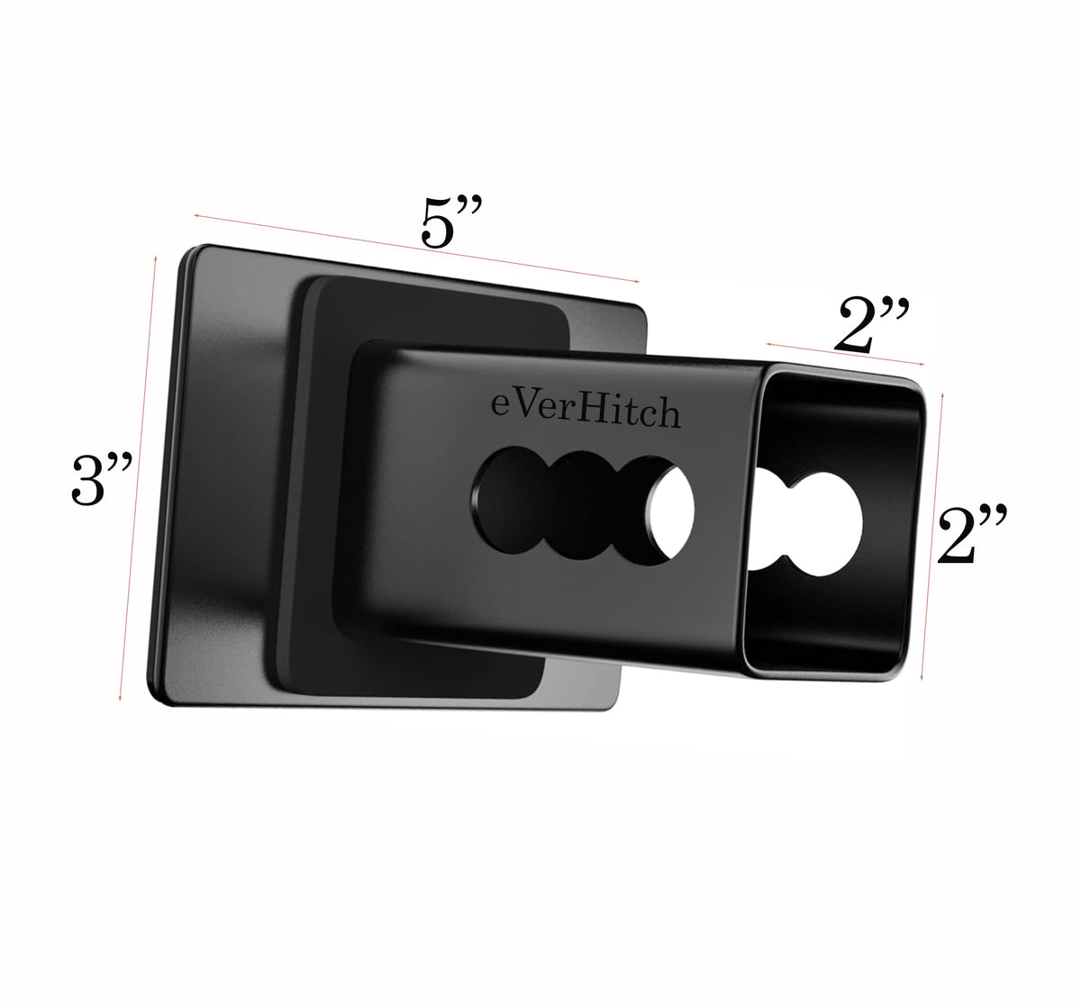 eVerHITCH side detail of carbon steel body showing rugged construction benefit