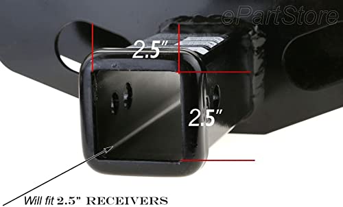 eVerHITCH size comparison with ruler showing 5x3 inch plate for clear scale