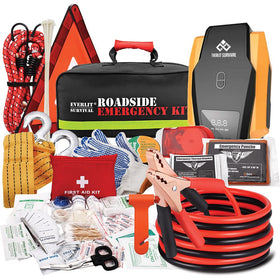 EVERLIT front view of packed emergency kit showing organized storage and convenience