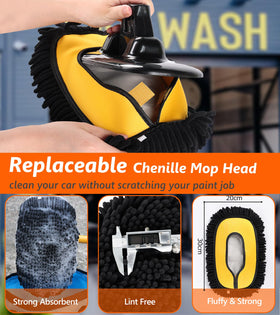 EVERRUSH chenille head close-up highlighting soft fibers that trap dirt
