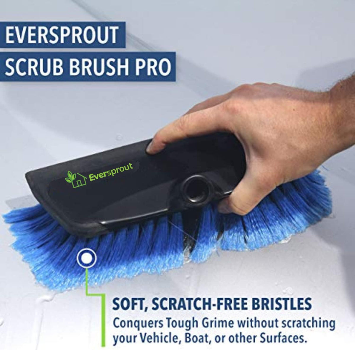EVERSPROUT extension pole fully extended showing added reach benefit