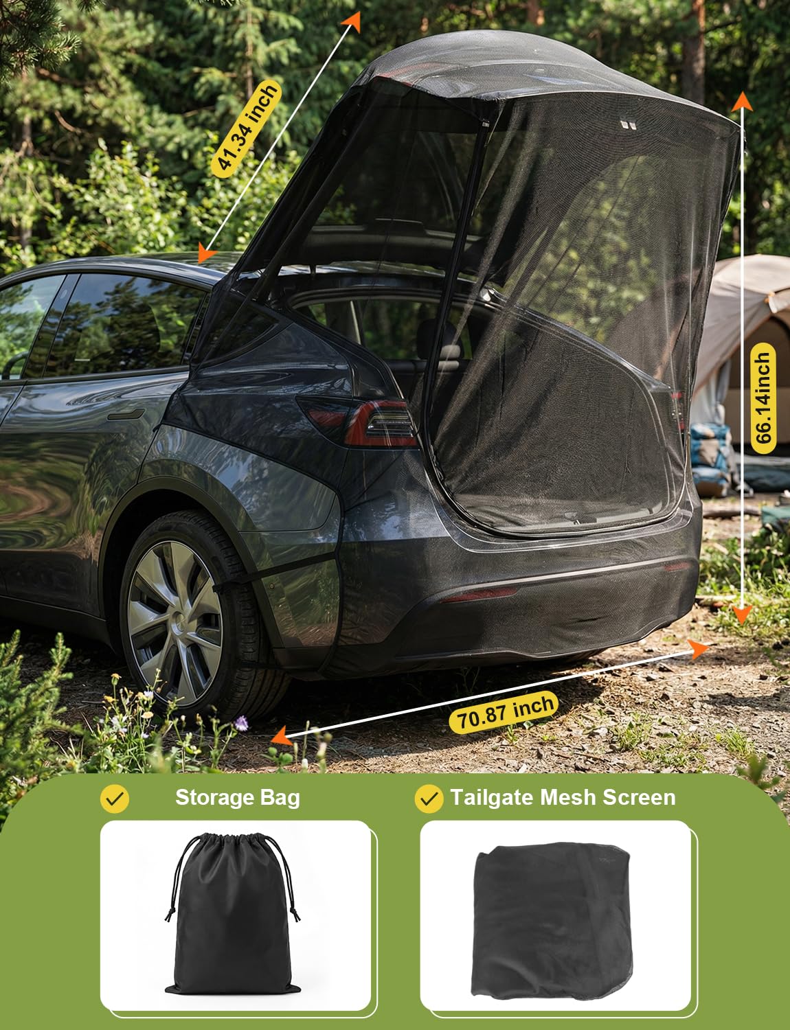 EVFITUS installation showing rear seatbelt hook placement for stable mounting
