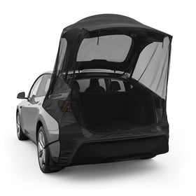 EVFITUS tailgate front installed showing secure fit and insect protection