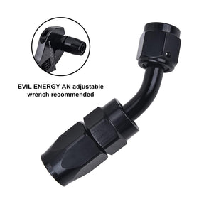EVIL ENERGY fitting beside ruler showing size and easy selection benefit