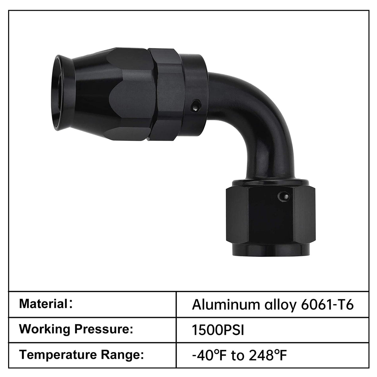 EVIL ENERGY detail of 360° swivel feature enabling easy hose alignment and installation