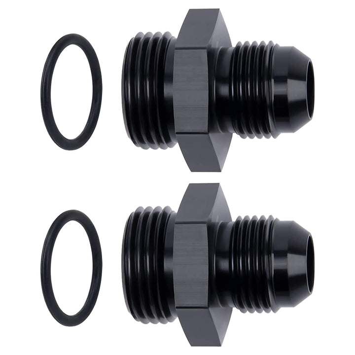 EVIL ENERGY front view of 10AN to AN12 ORB adapter showing shape and finish, durable connection benefit