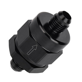 EVIL ENERGY front view of 6AN check valve showing compact design and durability