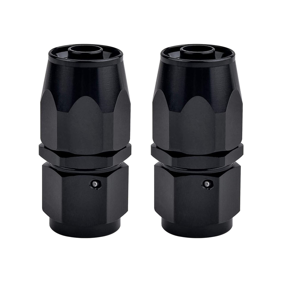 EVIL ENERGY front view of 6AN fitting shows compact design and clean finish, improving install reliability