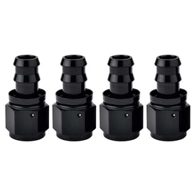 EVIL ENERGY front view of 6AN straight fittings shows compact durable design and easy integration