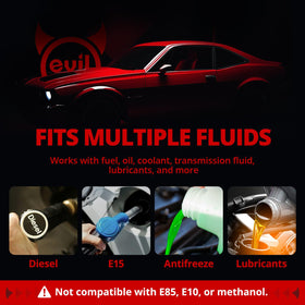 EVIL ENERGY hose routed in engine bay demonstrating heat resistance and fit benefit