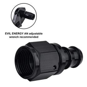 EVIL ENERGY fitting next to ruler for scale to confirm compact size and fitment clarity