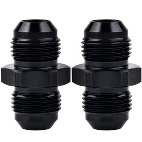 EVIL ENERGY front view of 8AN coupler showing compact black finish and durable construction
