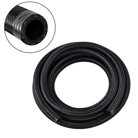 EVIL ENERGY front view of 10ft AN8 braided fuel hose showing length and finish benefits