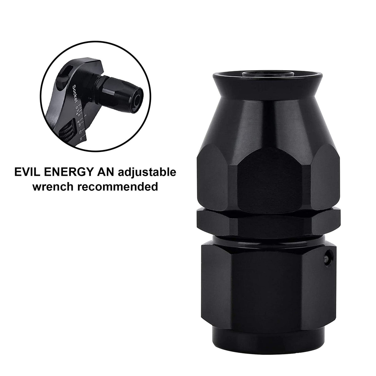 EVIL ENERGY fittings staged in garage illustrating professional-grade performance