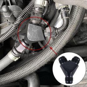 EVIL ENERGY Y Block beside wrench for scale, compact lightweight splitter benefit