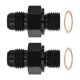 EVIL ENERGY front view of AN6 to 1/4" NPSM adapter showing finish and shape benefits