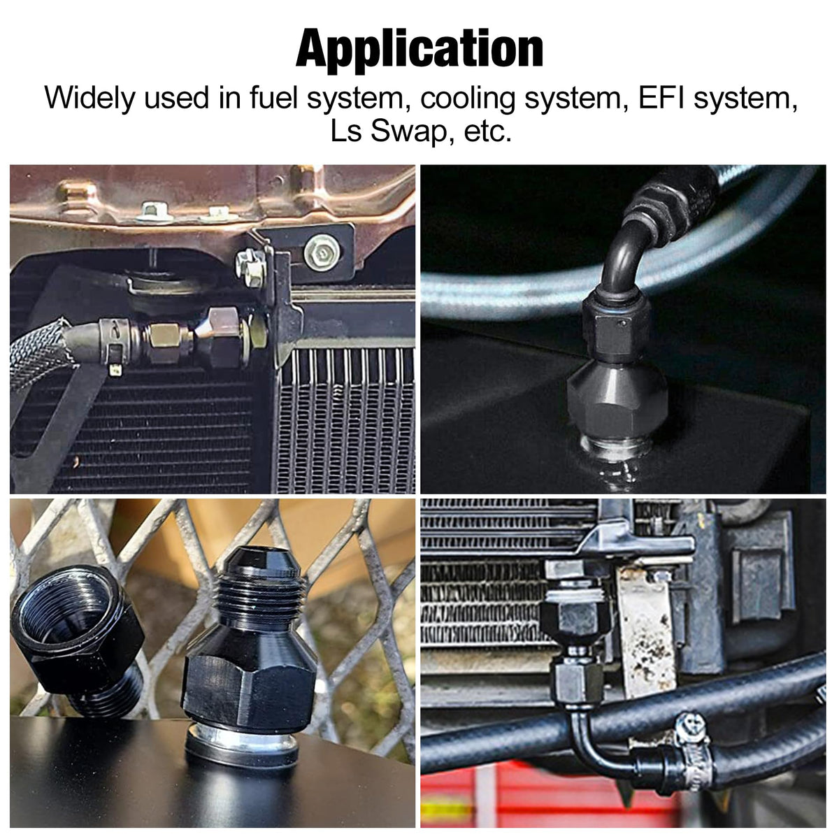 EVIL ENERGY adapter installed on braided fuel line demonstrating reliable connection benefit