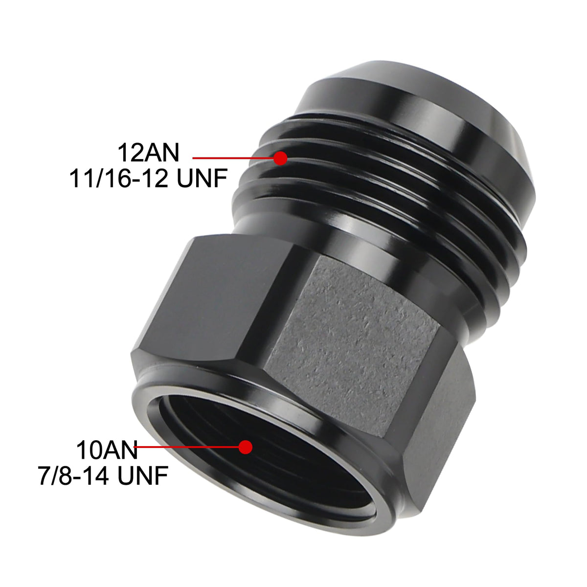 EVIL ENERGY close-up of adapter threads highlighting precise machining and secure fit benefit