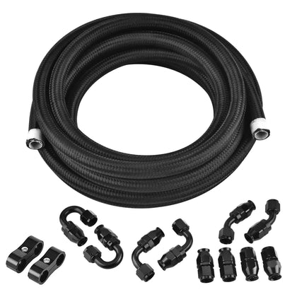 EVIL ENERGY front packaging showing AN6 PTFE fuel line kit with specifications and benefit