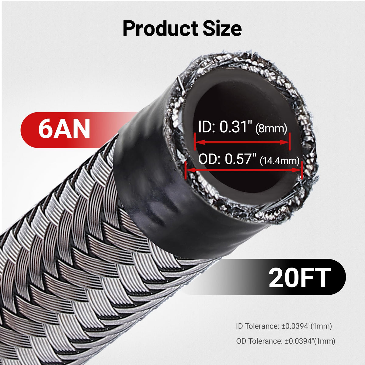 EVIL ENERGY cross-section revealing CPE core and 304 steel wire reinforcement advantage