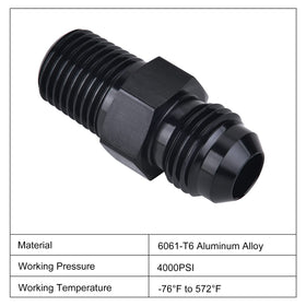 EVIL ENERGY flare face close-up showing 37-degree angle for dependable AN sealing