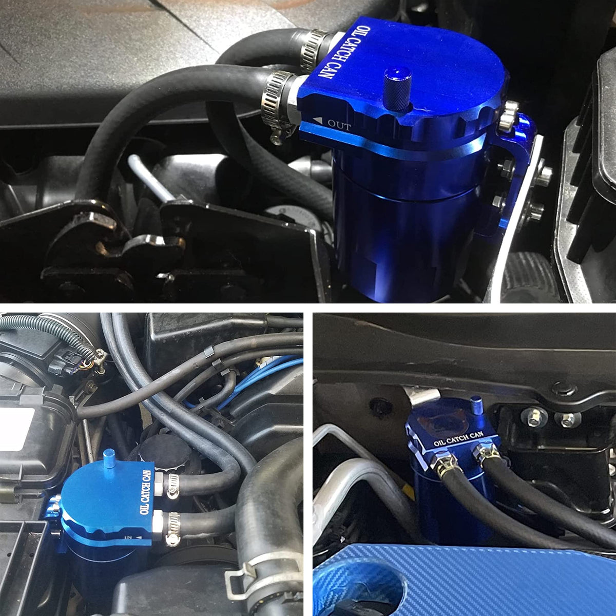 EVIL ENERGY anodized blue tank label detail highlighting durable finish and corrosion resistance