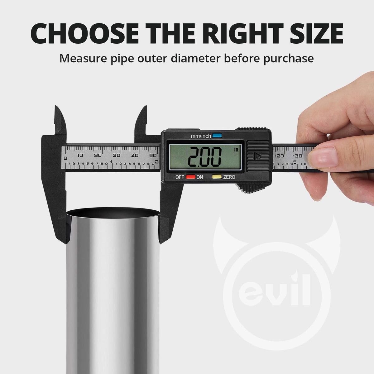 EVIL ENERGY M20 bolt and aluminum I-block detail for even clamping force