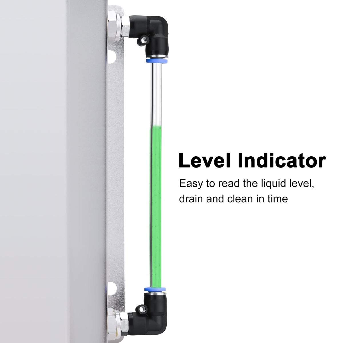 EVIL ENERGY bottom drain port detail for easy flushing and maintenance access