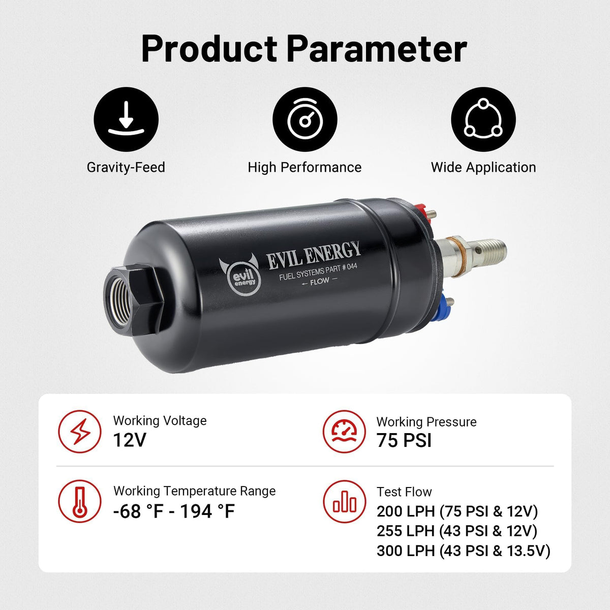 EVIL ENERGY mounting bracket and hardware laid out for straightforward installation