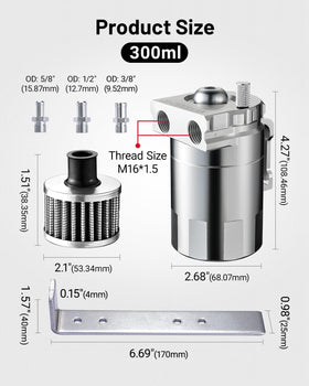 EVIL ENERGY breather filter detail with mesh element improving vent filtration