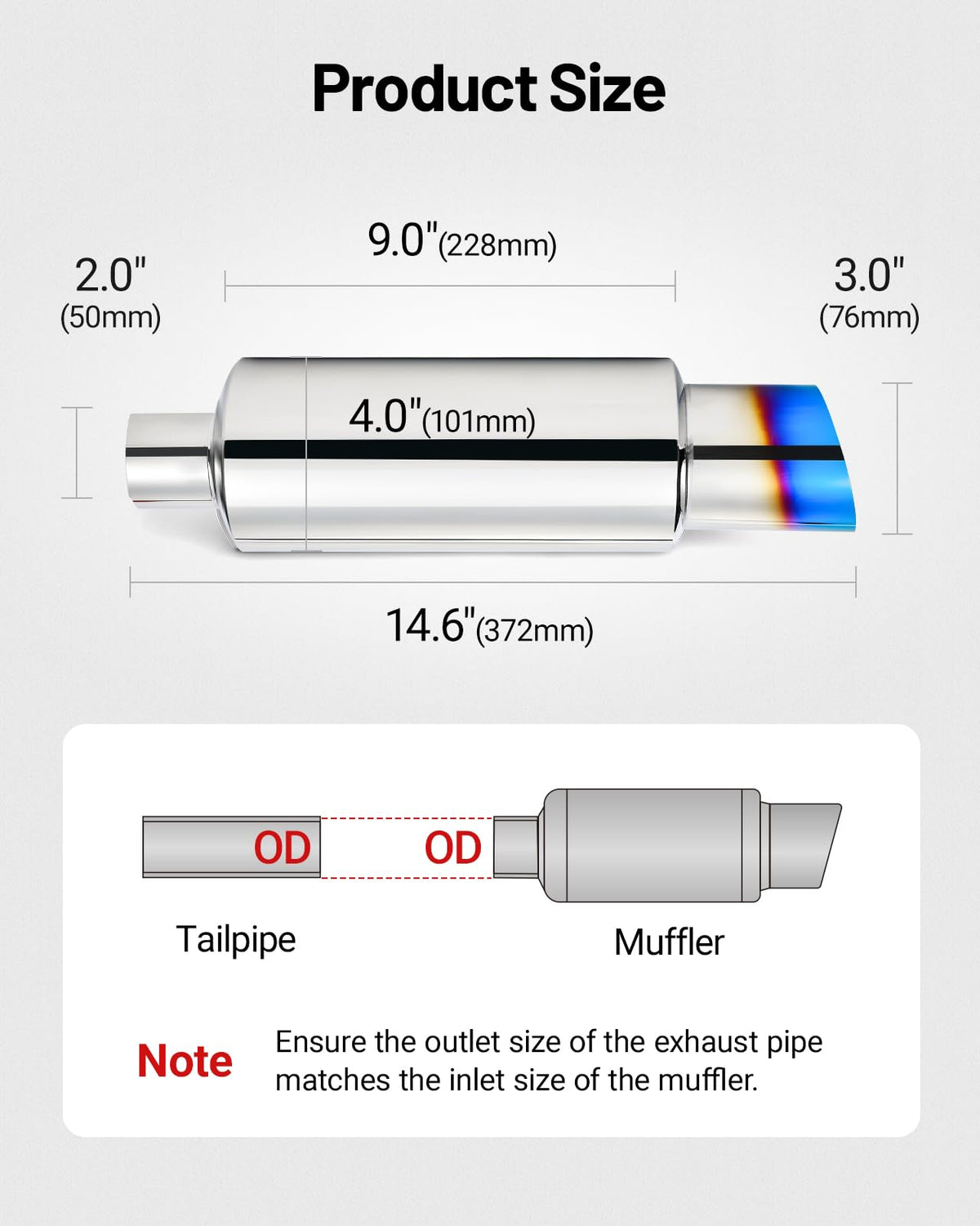 EVIL ENERGY burnt tip closeup highlighting blue finish for sporty look