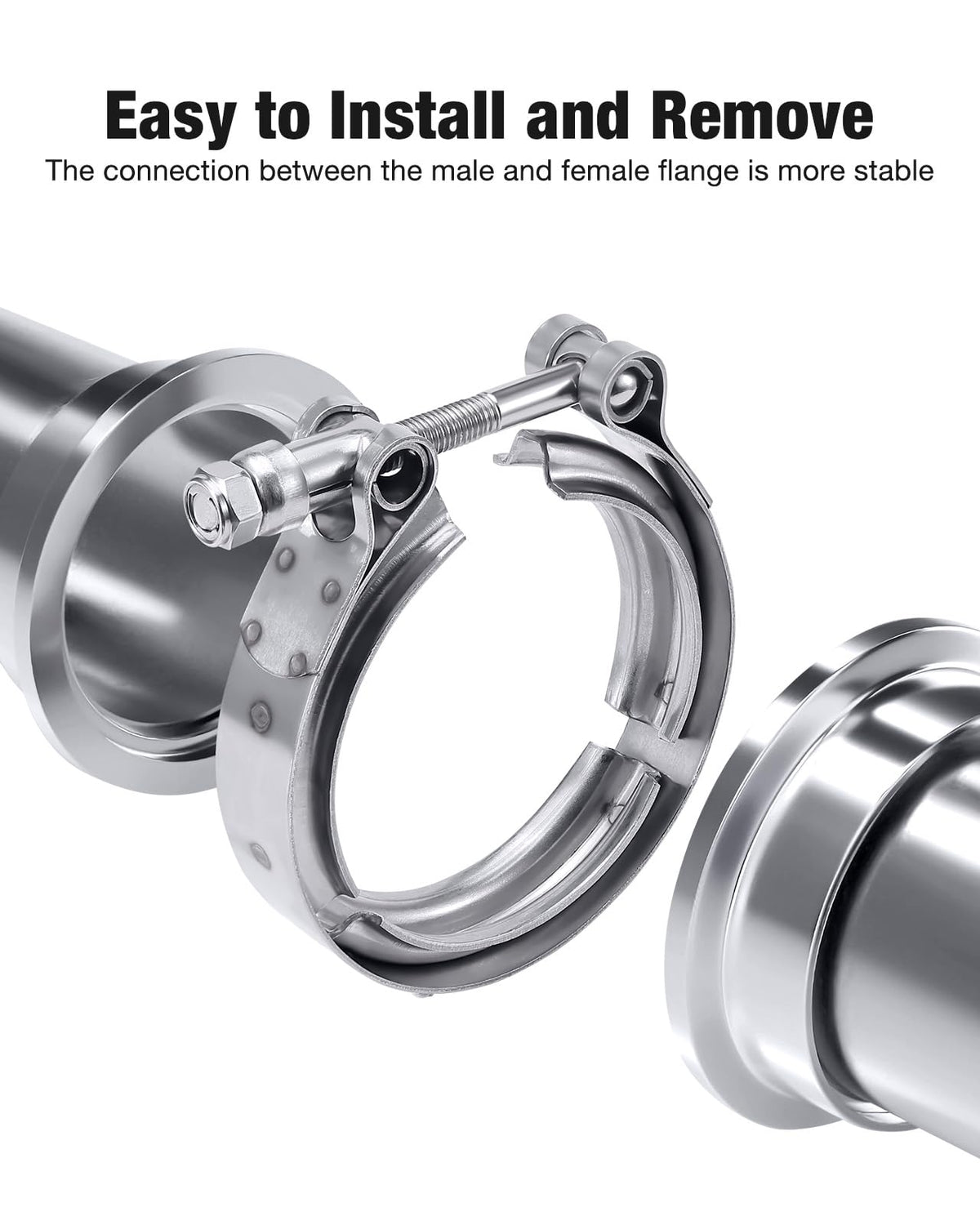 EVIL ENERGY clamp band texture detail highlighting 304 stainless corrosion resistance