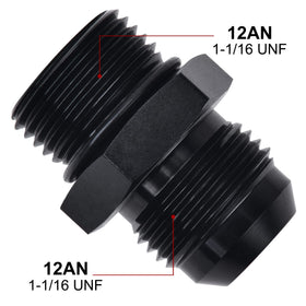 EVIL ENERGY close-up of 37° flare and 1 1/16-12 UNF threads ensuring precise metal sealing