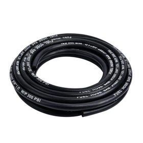 EVIL ENERGY coiled 25ft marine fuel hose showing compact storage and flexibility