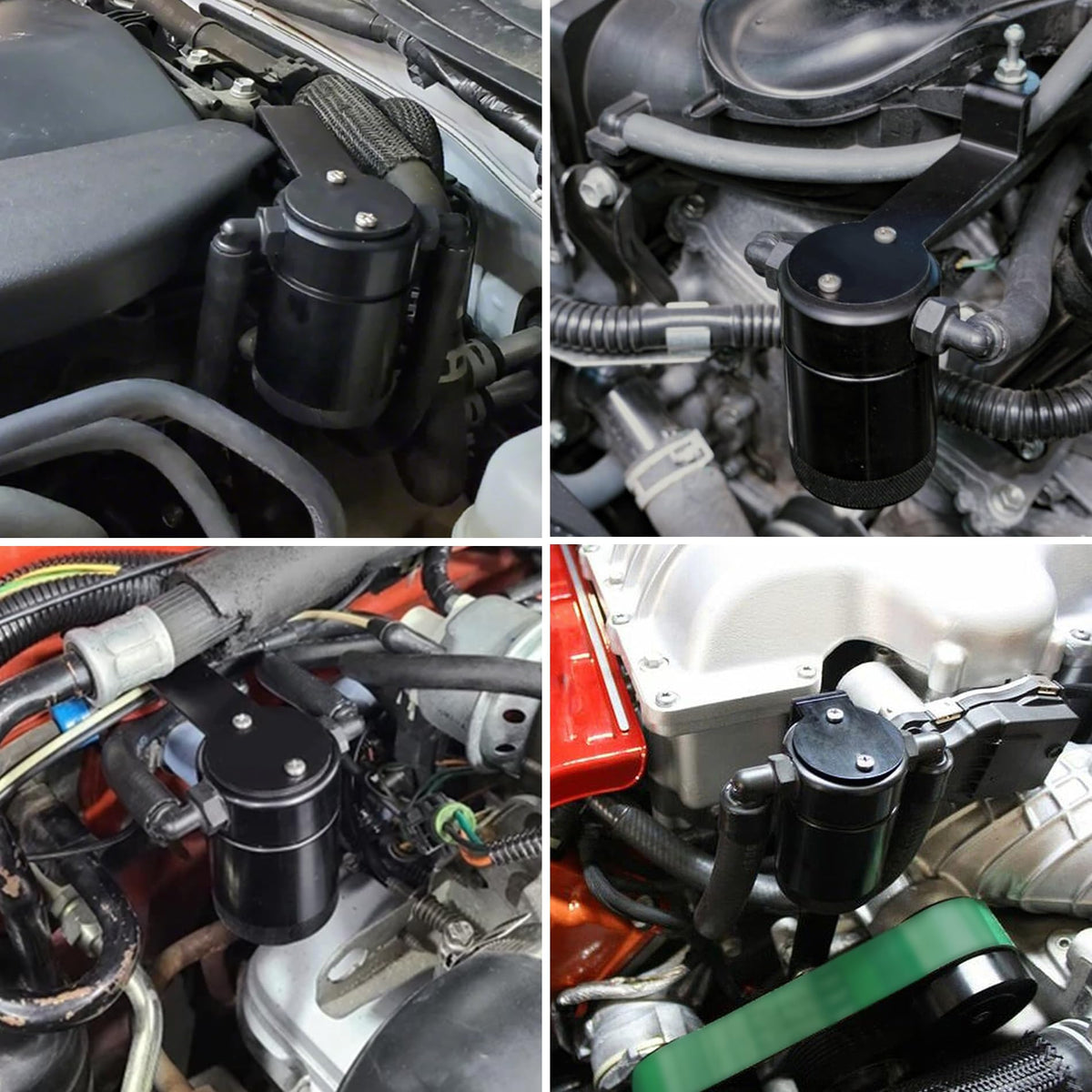 EVIL ENERGY catch can next to PCV valve showing correct scale and fitment