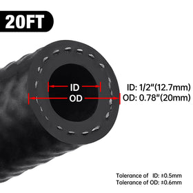EVIL ENERGY close-up cross-section showing NBR inner tube for oil and fuel resistance