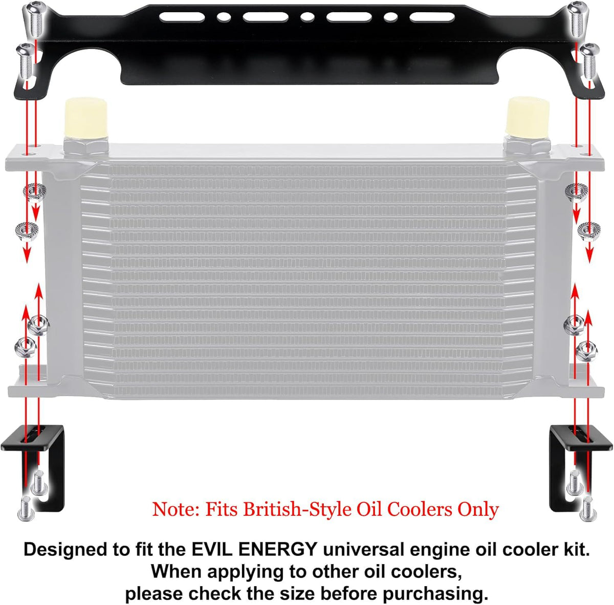 EVIL ENERGY M6 screw and nut detail showing included hardware benefit