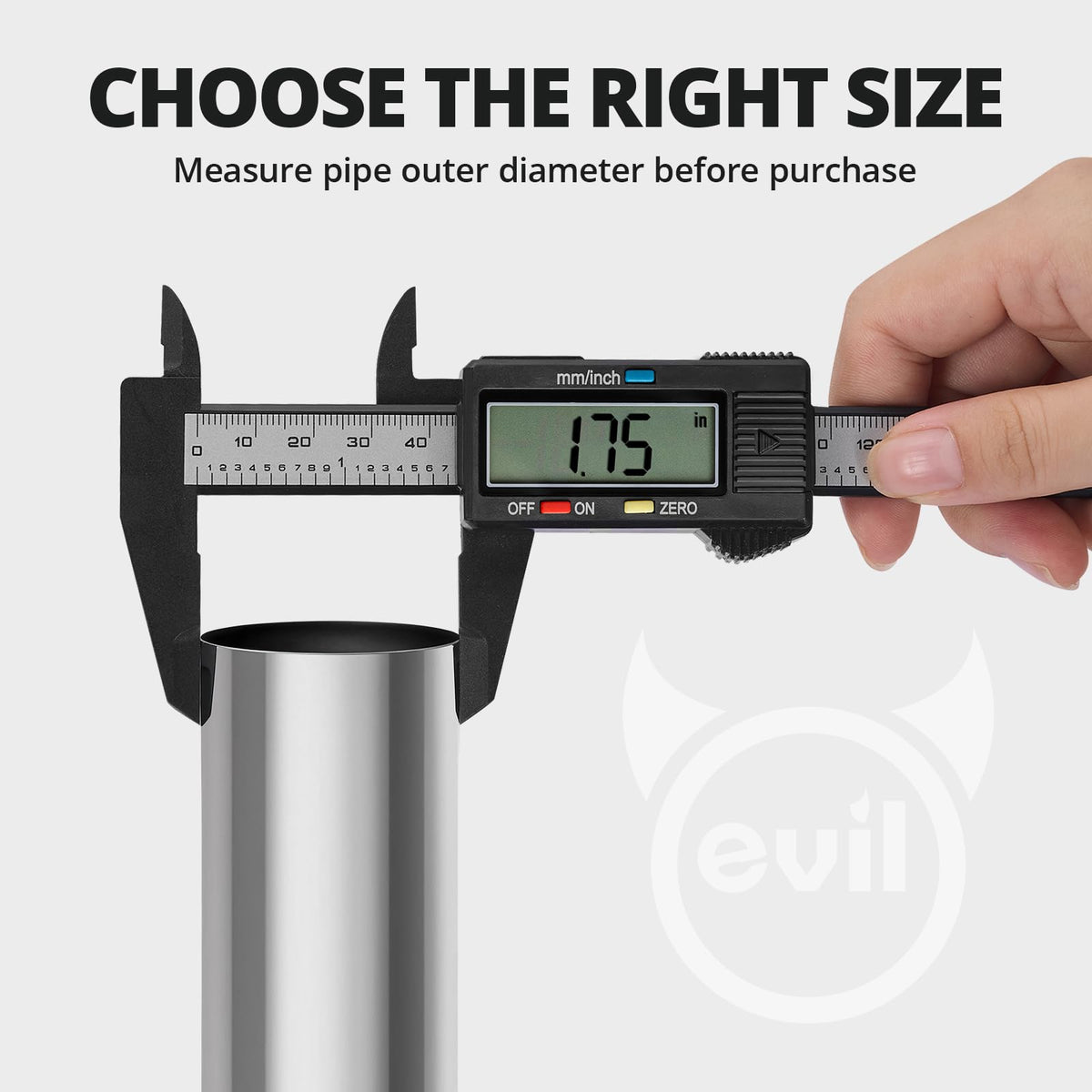 EVIL ENERGY zinc-plated bolt and aluminum I-block detail, reduces galling during install