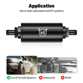 EVIL ENERGY three barb adapters displayed for 1/2, 3/8, 5/16 hose fitment benefit