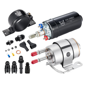 EVIL ENERGY front assembly showing pump and regulator, improves fuel reliability