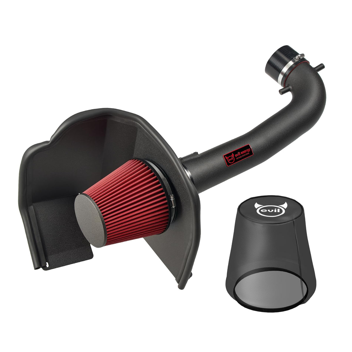 EVIL ENERGY front installed intake showing fitment and improved airflow