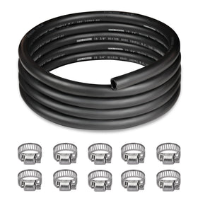 EVIL ENERGY front view of 10ft heater hose kit showing full package and clamps for easy install
