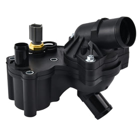 EVIL ENERGY front-view of thermostat housing kit showing all included components and fit verification