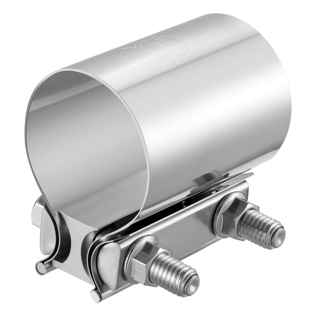 EVIL ENERGY clamp front view shows durable stainless steel and secure fit benefit