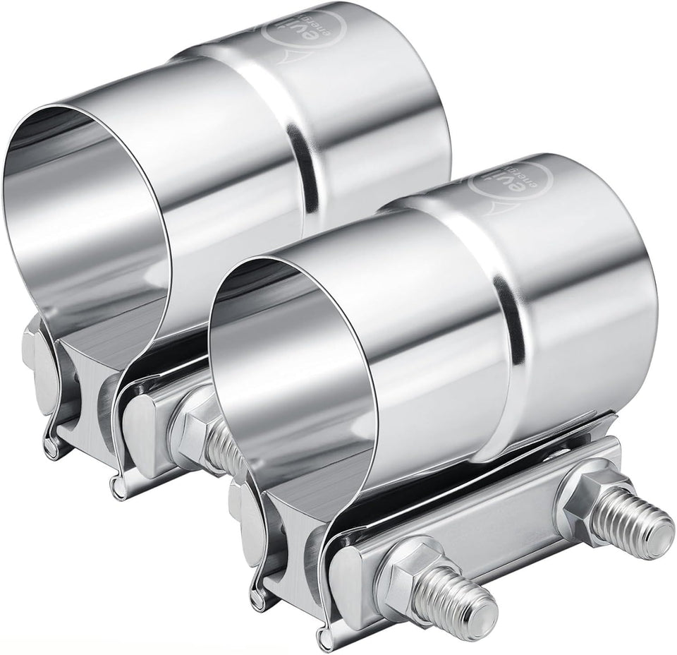 EVIL ENERGY front view of clamp pack showing durable stainless finish and hardware benefit
