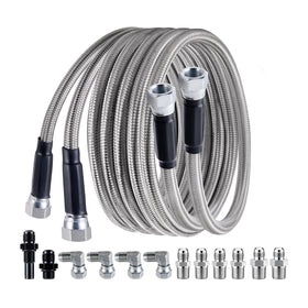 EVIL ENERGY front packaging showing full 70 inch hose kit and fittings, durable fit