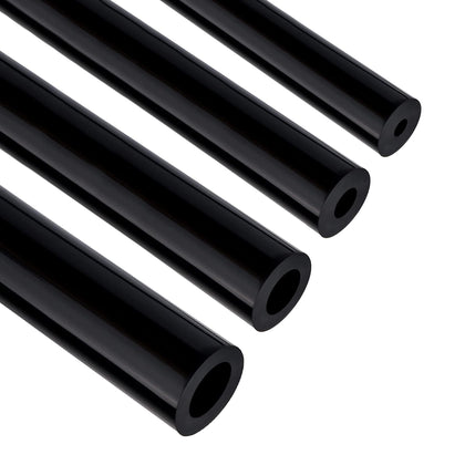 EVIL ENERGY front view of four black silicone hoses showing lengths and packaging, durable replacement