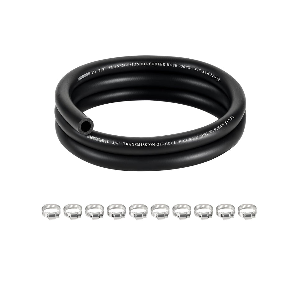 EVIL ENERGY front view of transmission hose showing full length and durable cover
