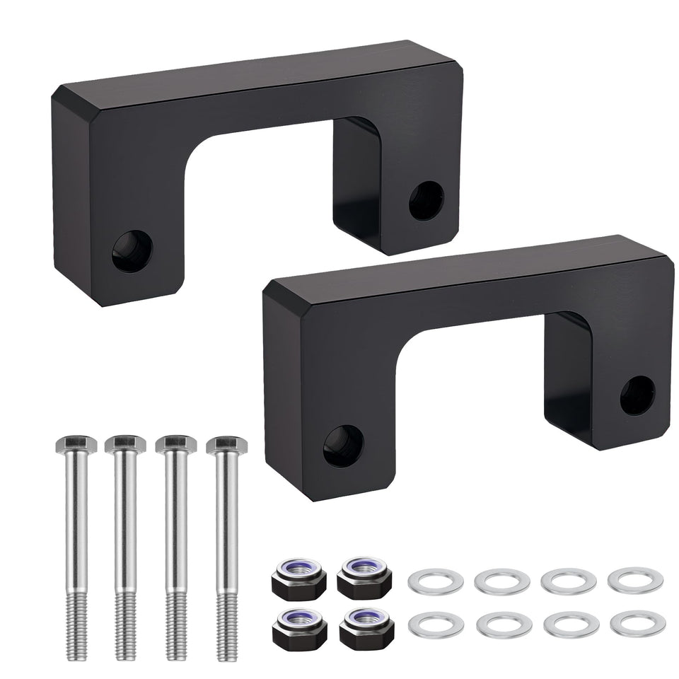 EVIL ENERGY front spacer kit packaging showing contents and fitment benefit